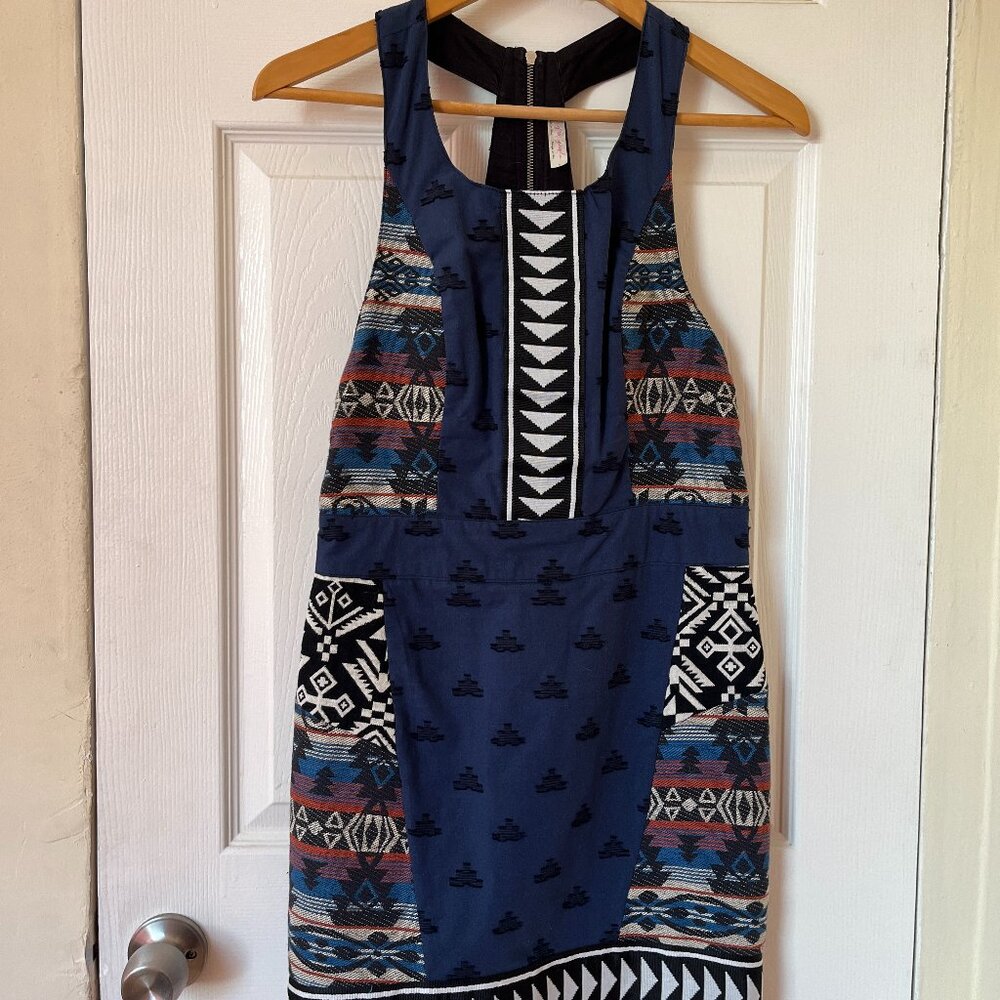Free People Geometric Print Mini Dress